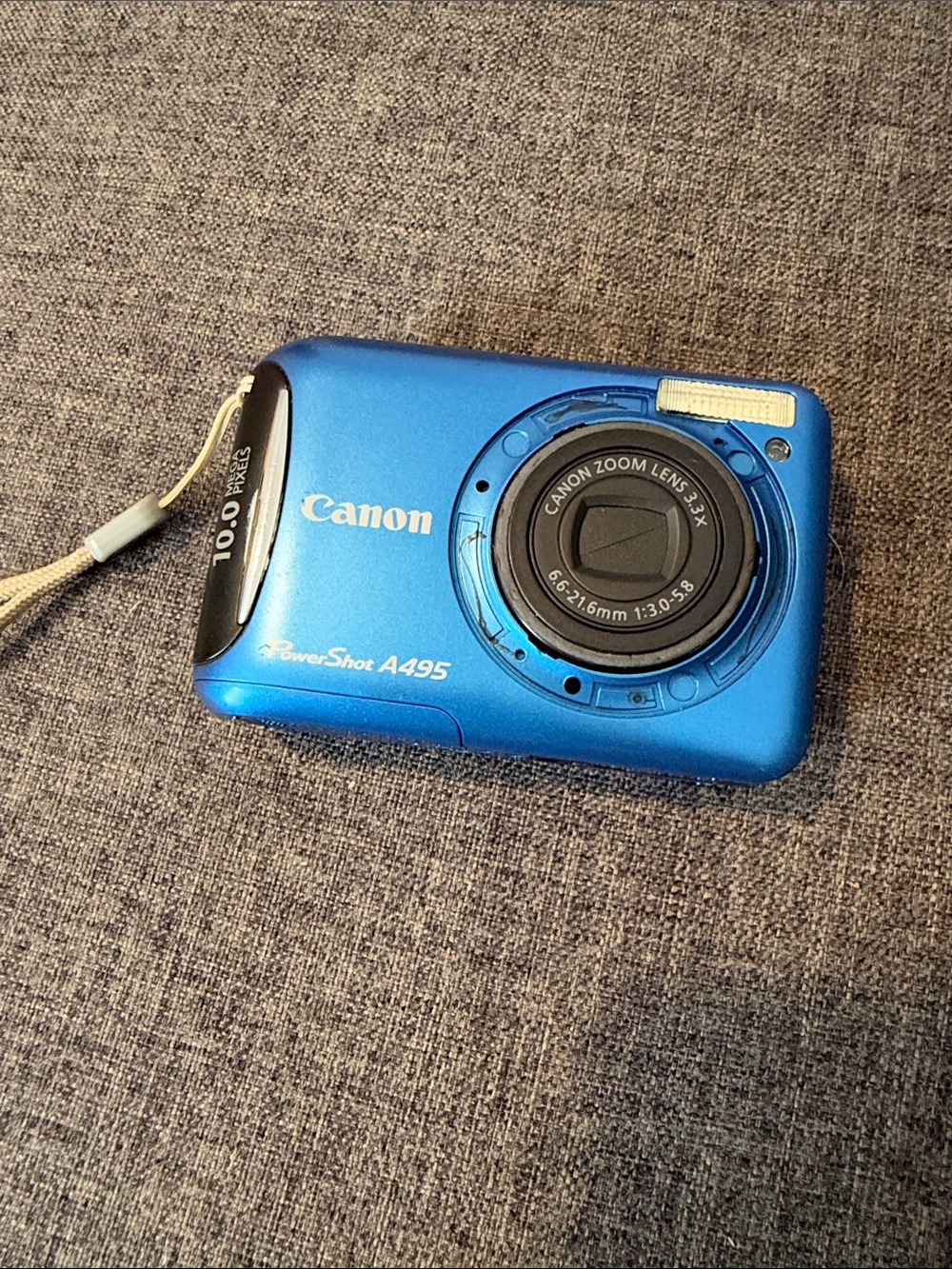 Canon PowerShot A495 Digital Camera - Metallic Blue